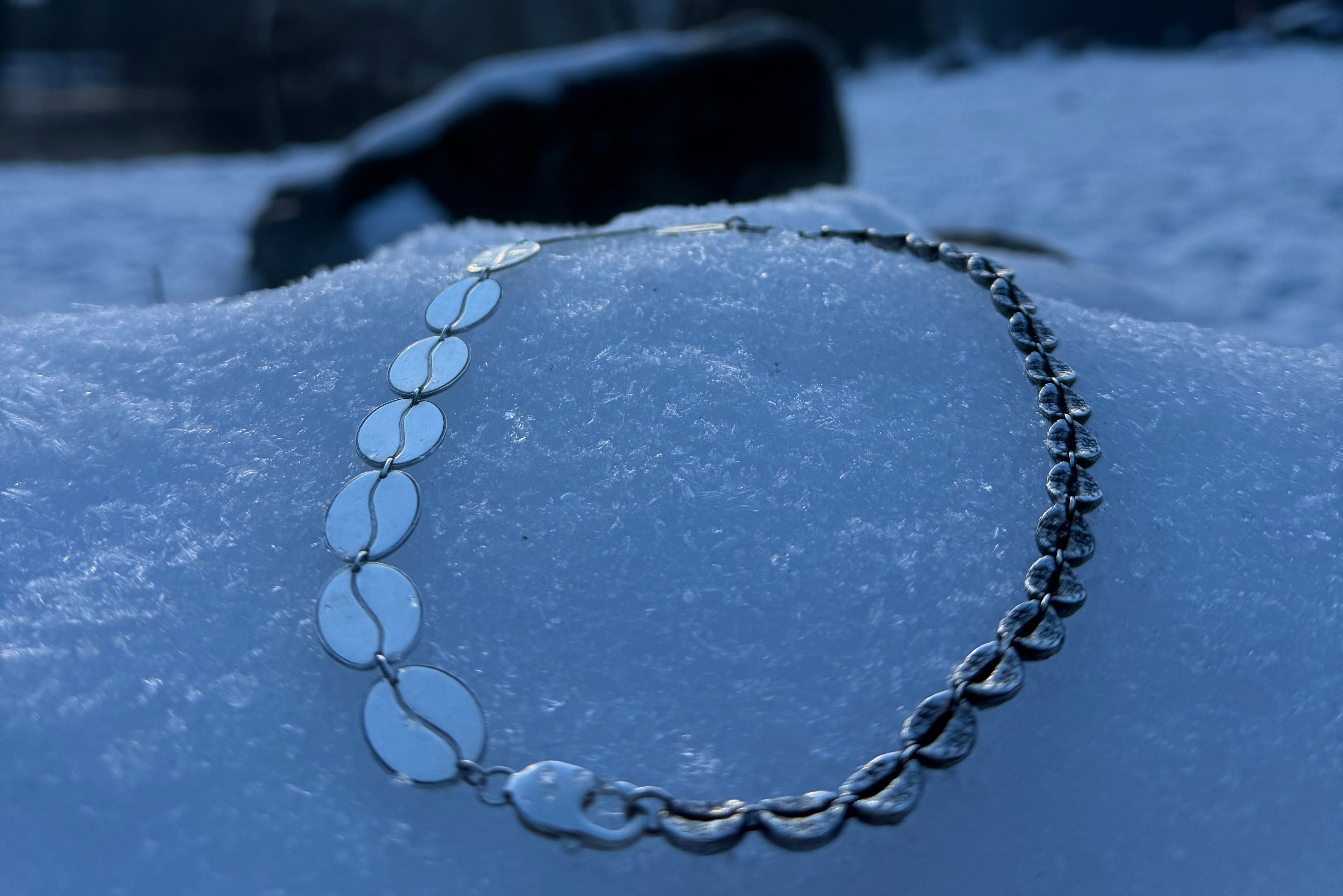 Three-Part Bean Necklace – Qobesi Jewellery