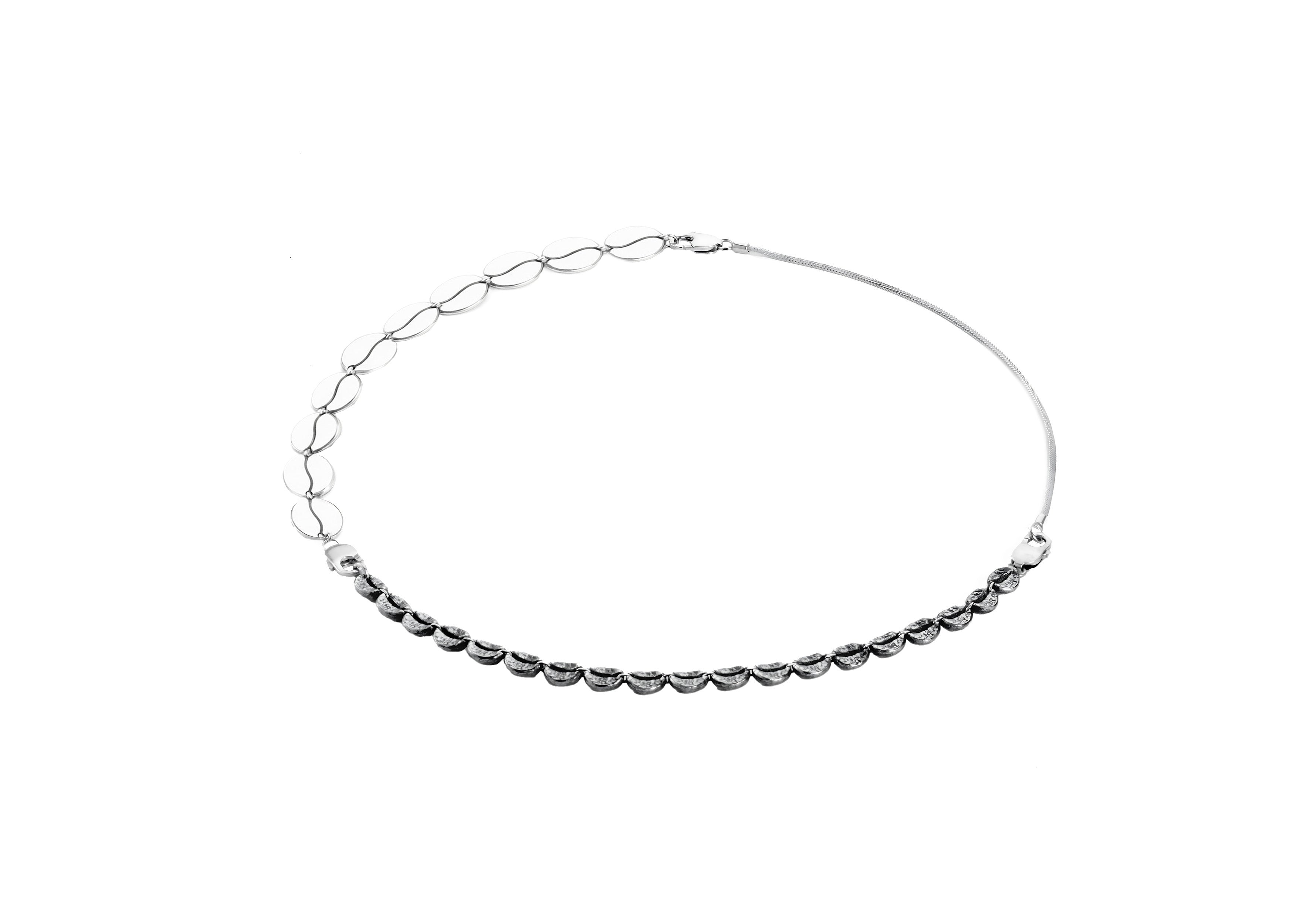 Three-Part Bean Necklace – Qobesi Jewellery